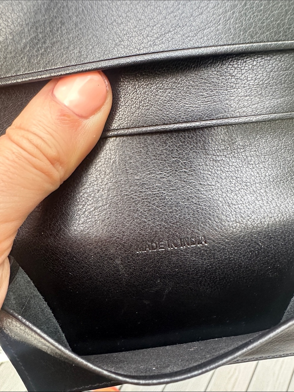 COACH Vintage Black Slimfold Credit Card Wallet Water Buffalo Leather Box NIB - Picture 11 of 16